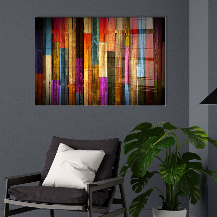 Wallity Cuadro Decorativo de Vidrio Templado Multicolor 70 x 100 cm Wallity Cuadro Decorativo de Vidrio Templado Multicolor 70 x 100 cm